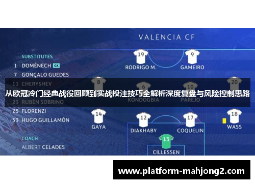 从欧冠冷门经典战役回顾到实战投注技巧全解析深度复盘与风险控制思路